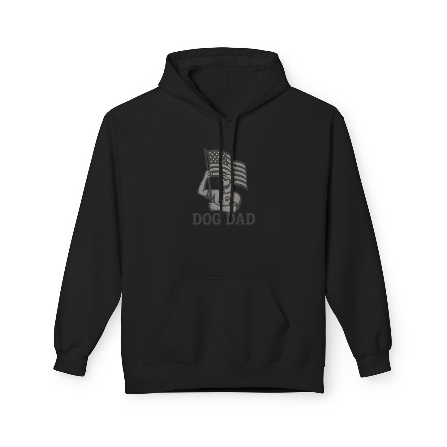 Dog Dad Fleece Hoodie, Unisex Softstyle Hooded Sweatshirt, Perfect Gift for Dog Lovers, Comfortable and Stylish