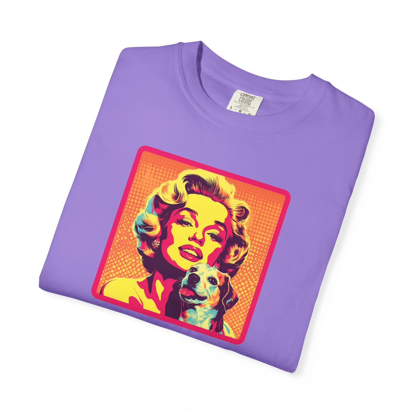 Vintage Dog Mom T-shirt - Unisex Garment-Dyed Tee for Dog Lovers