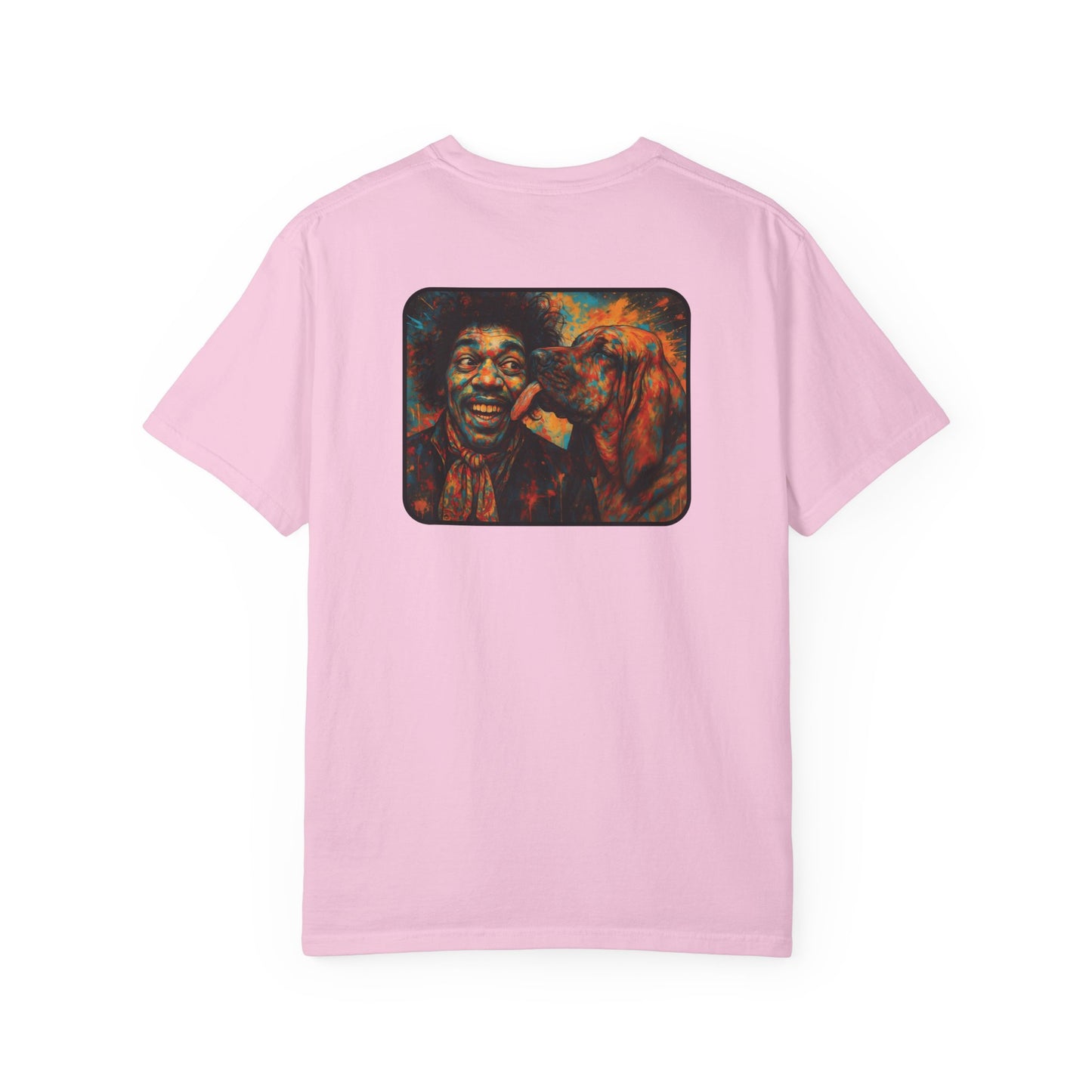 Psychedelic Dog T-Shirt - Jimi Hendrix Fun Humorous Design for Men and Women