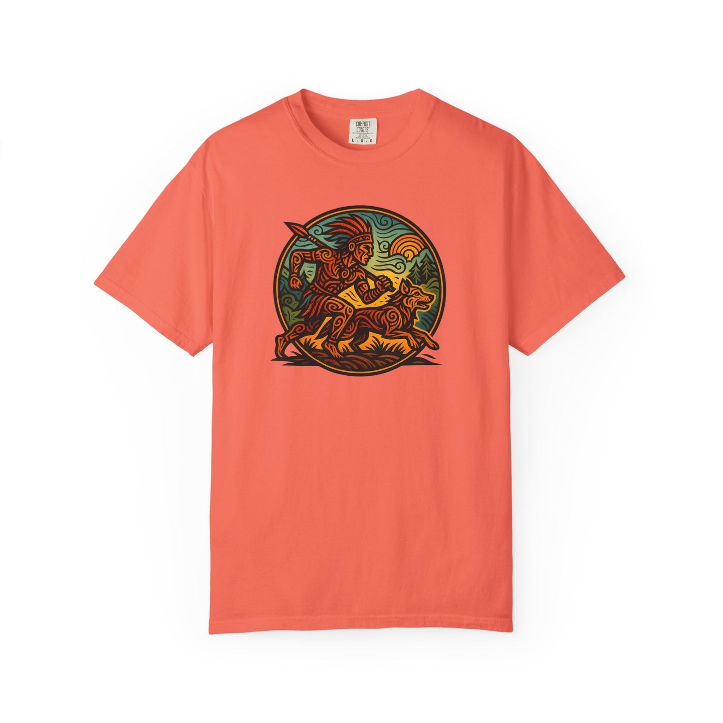 Vintage-Inspired Garment-Dyed T-Shirt, Artistic Tee for Nature Lovers, Perfect Gift for Birthdays, Casual Outings, Eco-Friendly Fashion