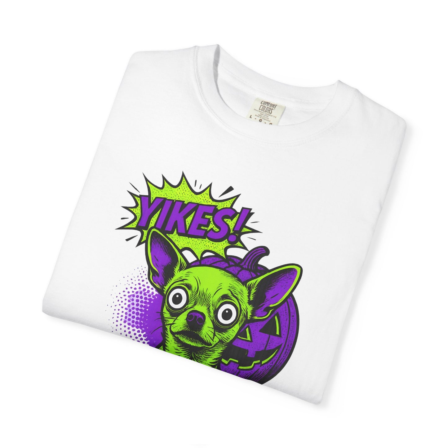 Yikes! Spooky Greens Unisex T-Shirt, Funny Halloween Shirt, Gift for Goth Lovers, Unique Graphic Tee, Statement Top