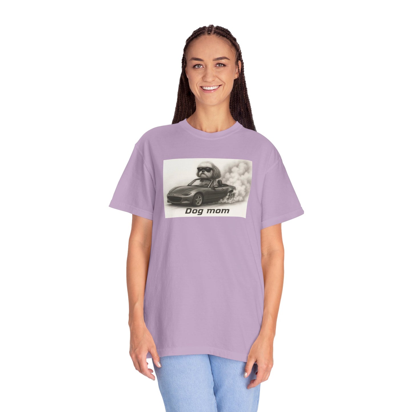 Dog Mom - Shih Tzu - “Cool Dogs in Cool Cars” T-Shirt Collection! 🐶🚗