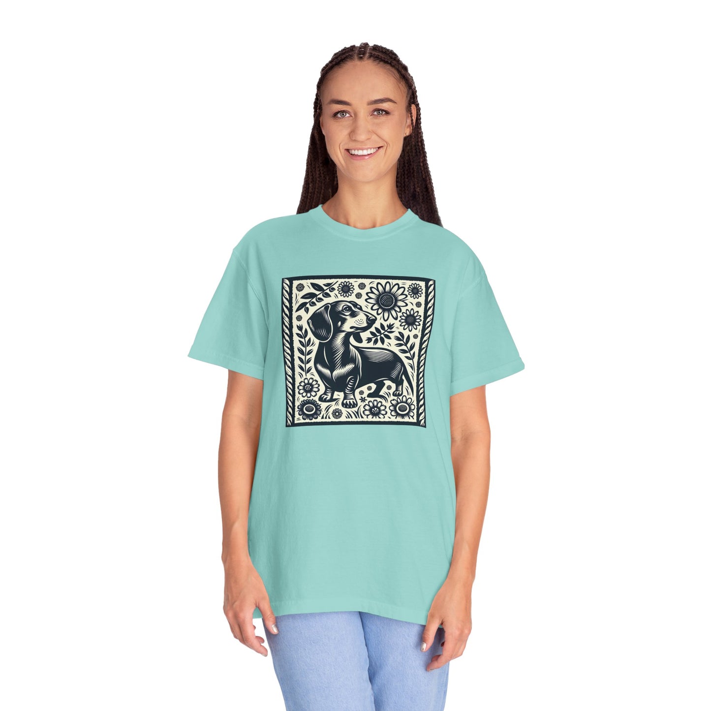Dachshund Floral Unisex T-Shirt - Perfect for Dog Lovers