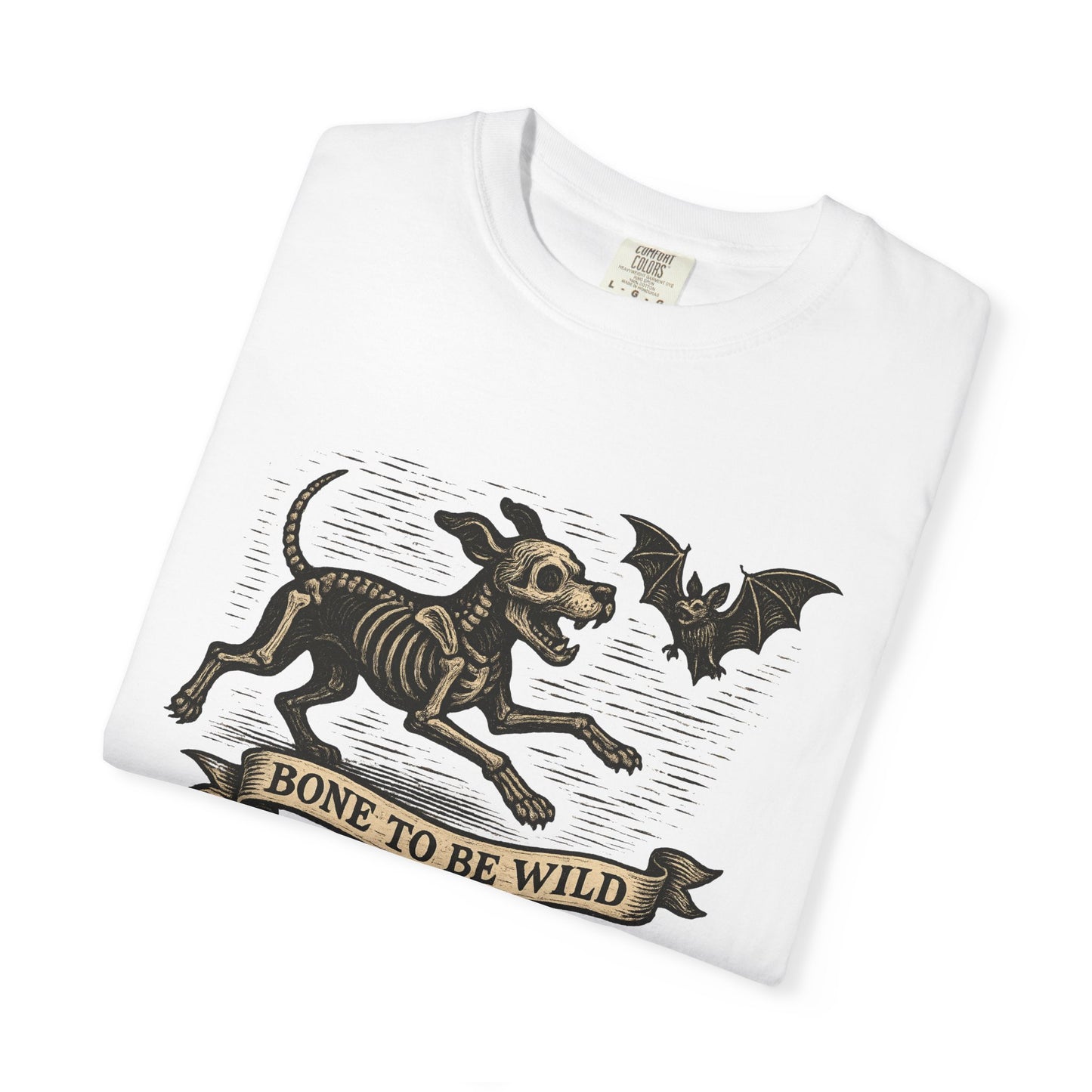 Bone To Be Wild Dog T-Shirt, Unisex Pet Lover Shirt, Halloween Tee, Funny Dog Apparel, Gift for Animal Lovers