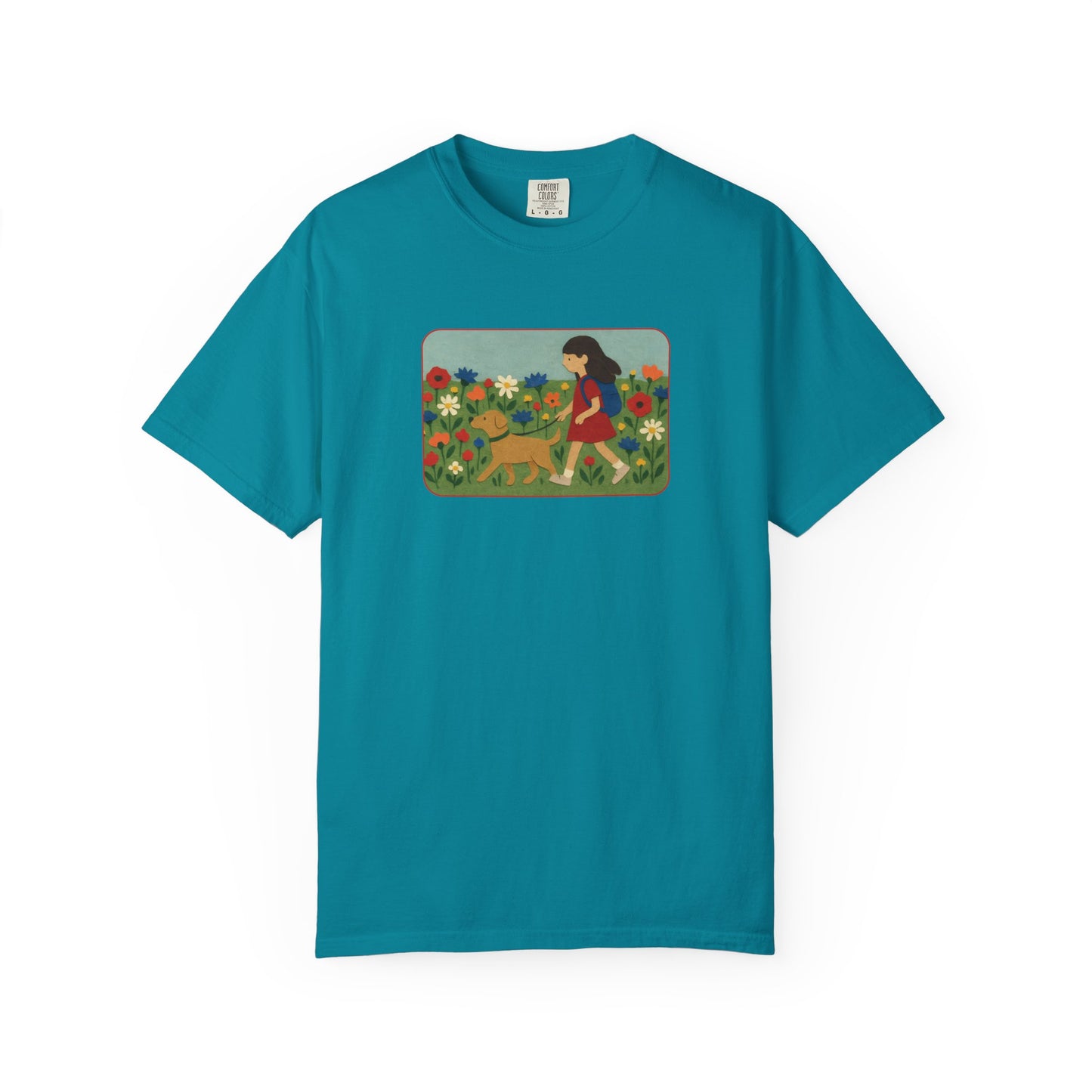 Dog Walking Collage T-shirt