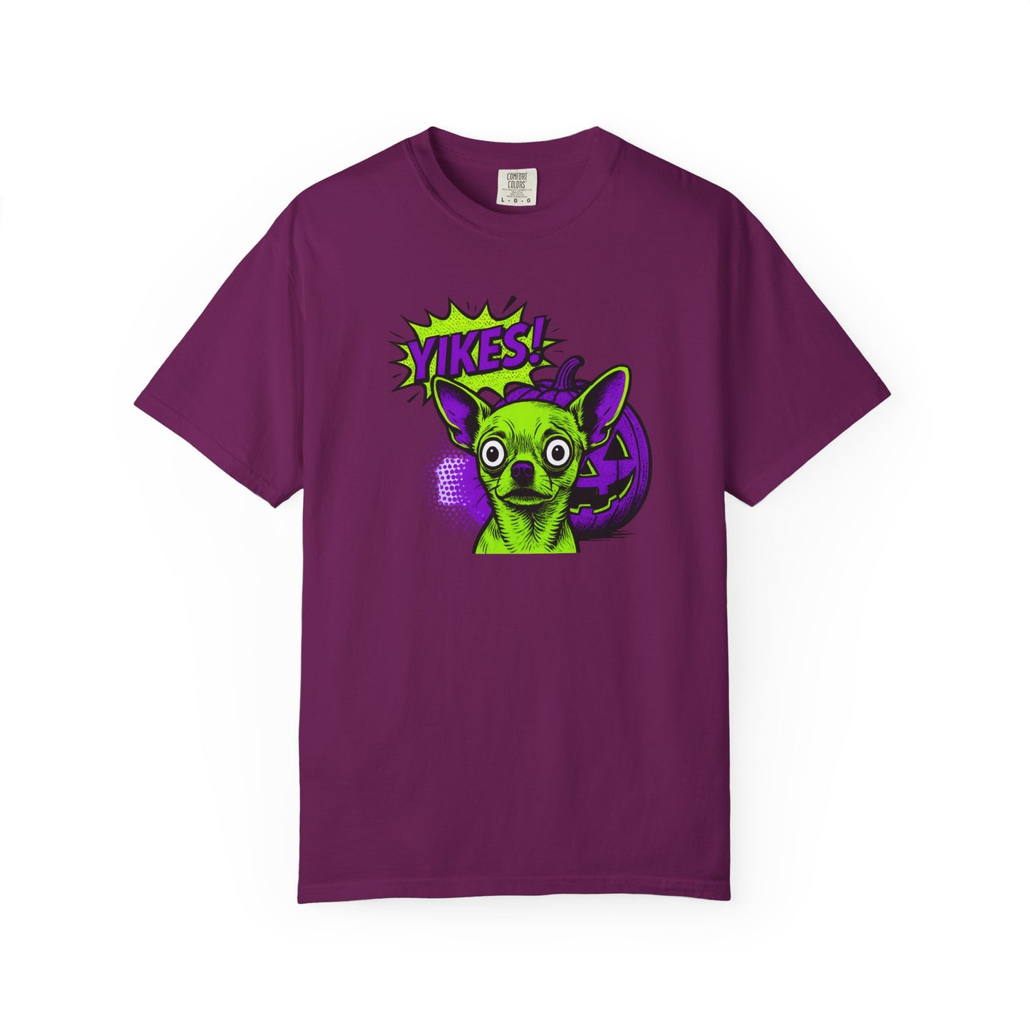 Yikes! Spooky Greens Unisex T-Shirt, Funny Halloween Shirt, Gift for Goth Lovers, Unique Graphic Tee, Statement Top