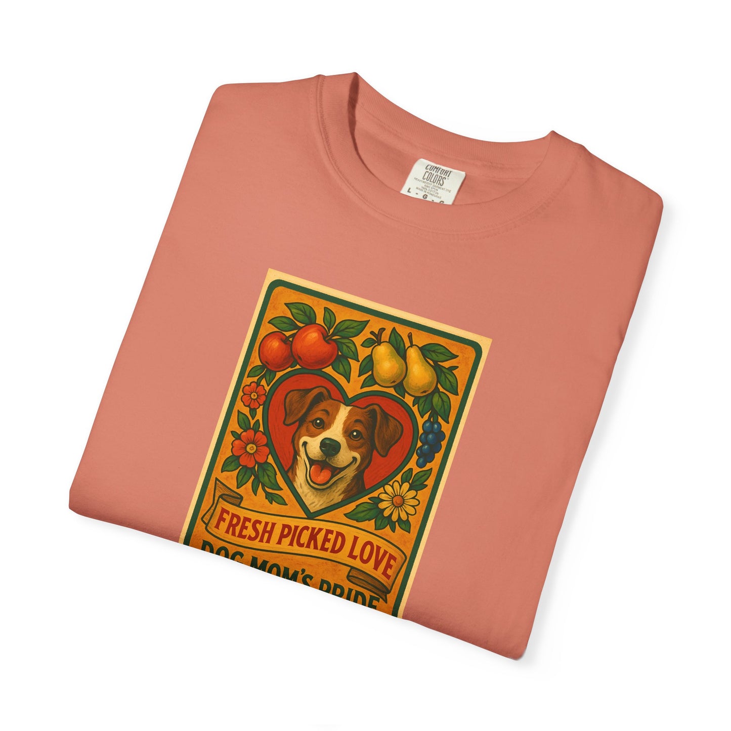 Fresh Picked Love Dog Mom's Pride T-Shirt, Unisex Tees for Dog Lovers, Cute Pet Mom Apparel, Gift for Dog Owners, Casual Wear, Summer Style