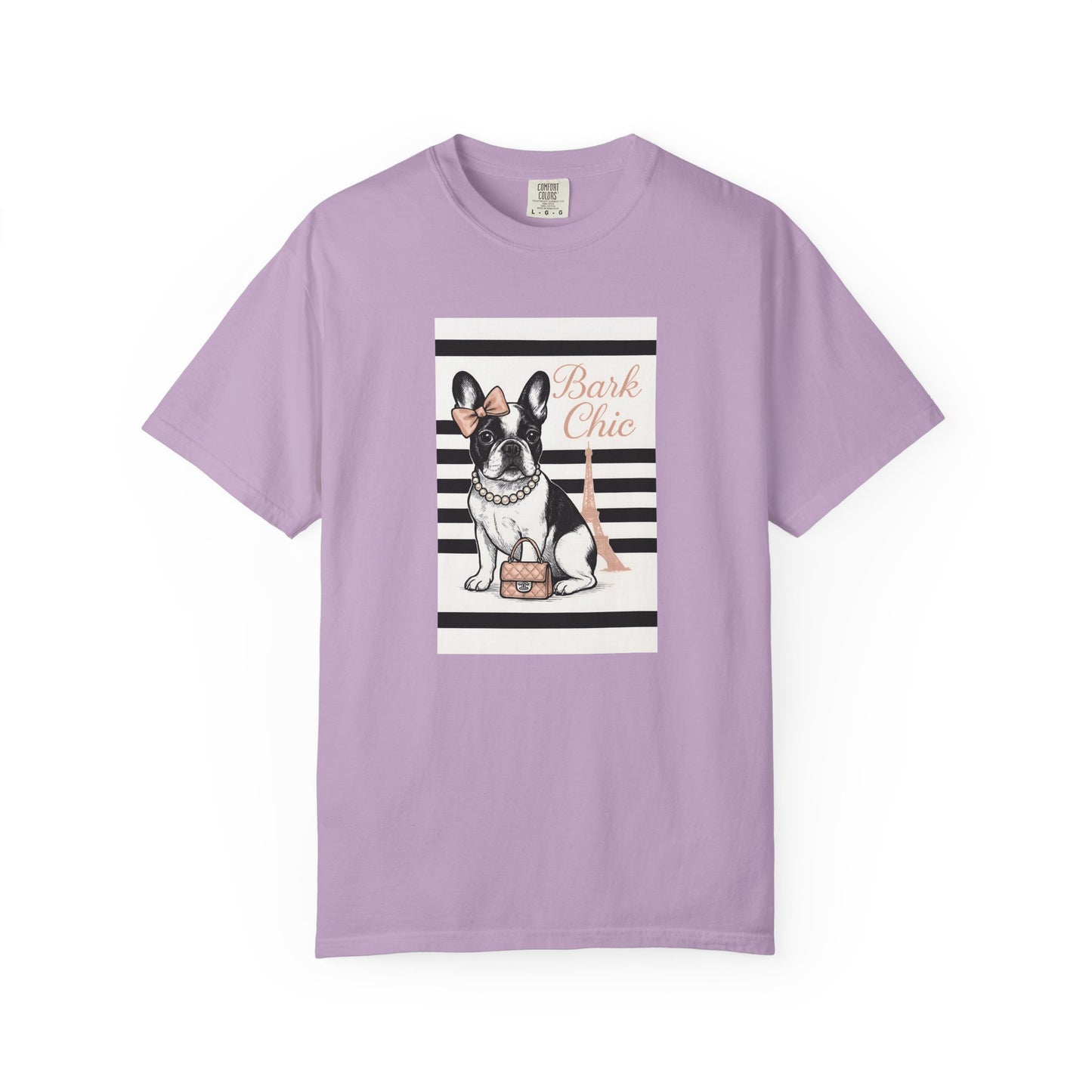 Chic Dog Lover T-shirt, Bark Chic Tee, Unisex Graphic Shirt, Pet Lover Gift, Comfortable Everyday Wear, Cute Animal Apparel