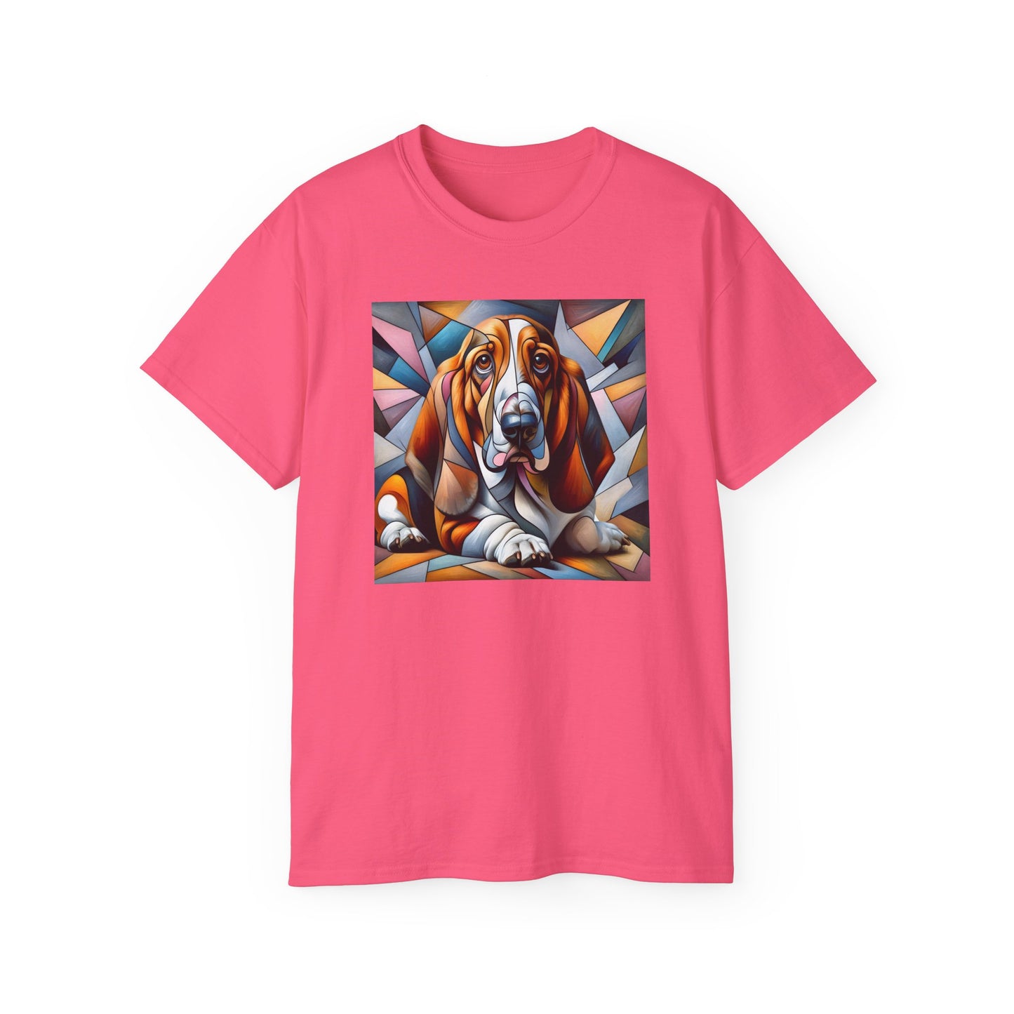 “Melancholy Muse – Petcasso Basset Hound Tee” - Perfect Gift for Dog Lovers