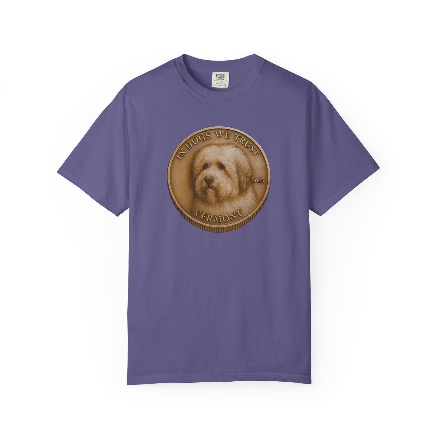 Vermont State Coin T-Shirt Collection - Proud Dog Breed Illustrations
