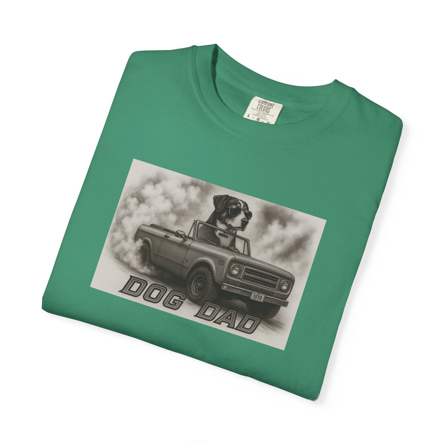 Dog Dad - Swiss Mountain Dog - Cool Dogs in Cool Cars T-Shirt Collection | Funny Dog Lover Apparel for Men