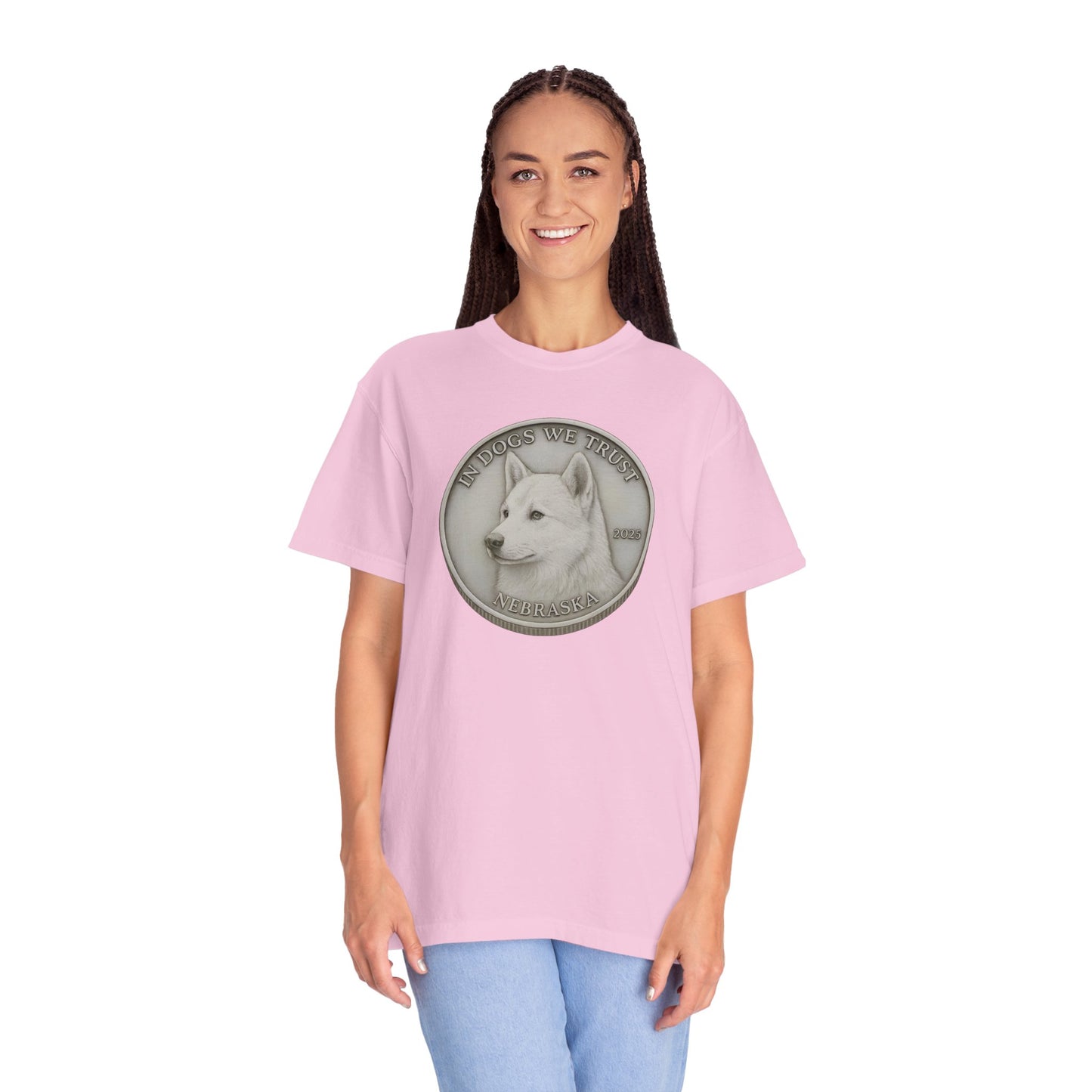 Nebraska State Coin T-Shirt Collection - Proud Dog Breed Illustrations