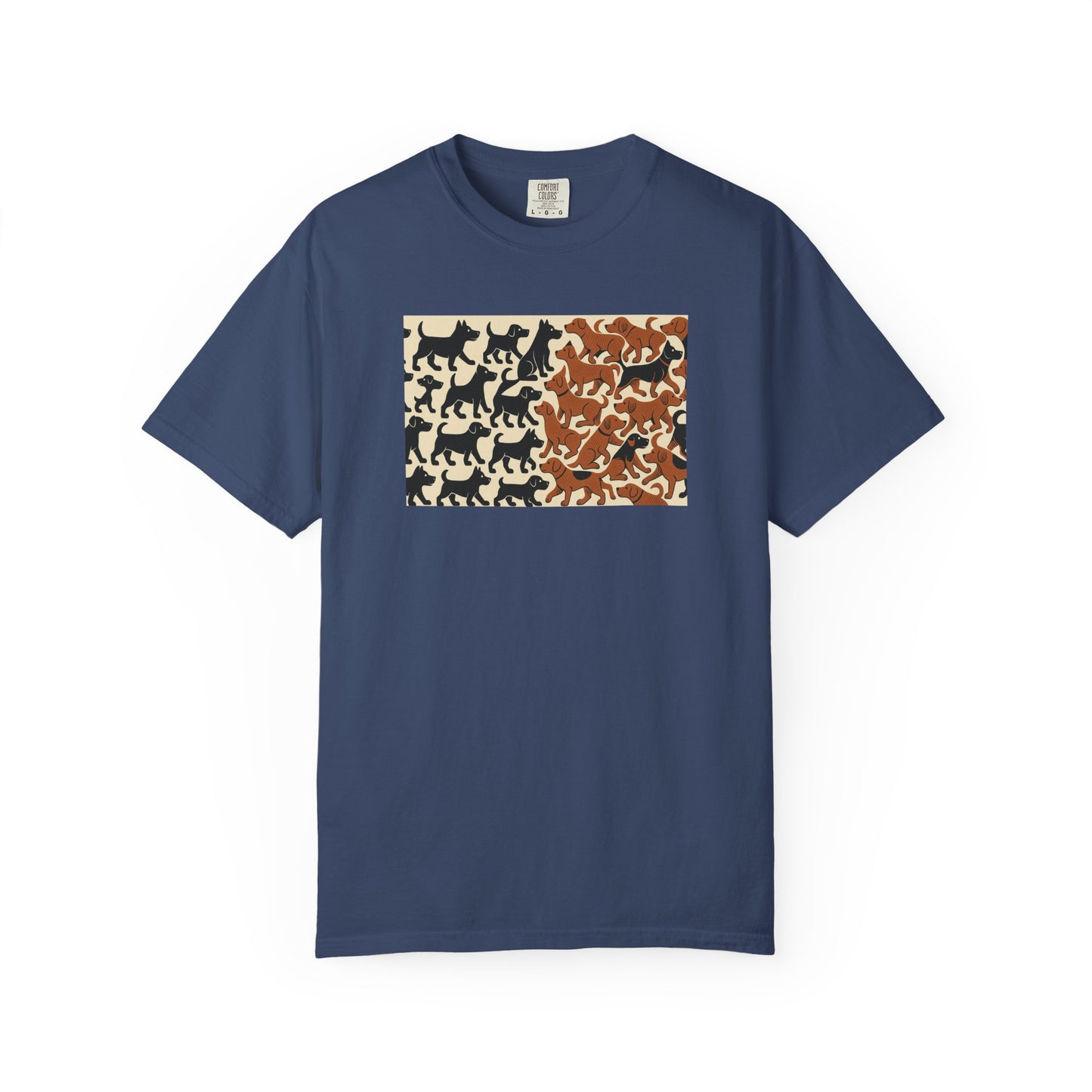 Vintage Dog Print Unisex T-Shirt - Casual Wear for Animal Lovers