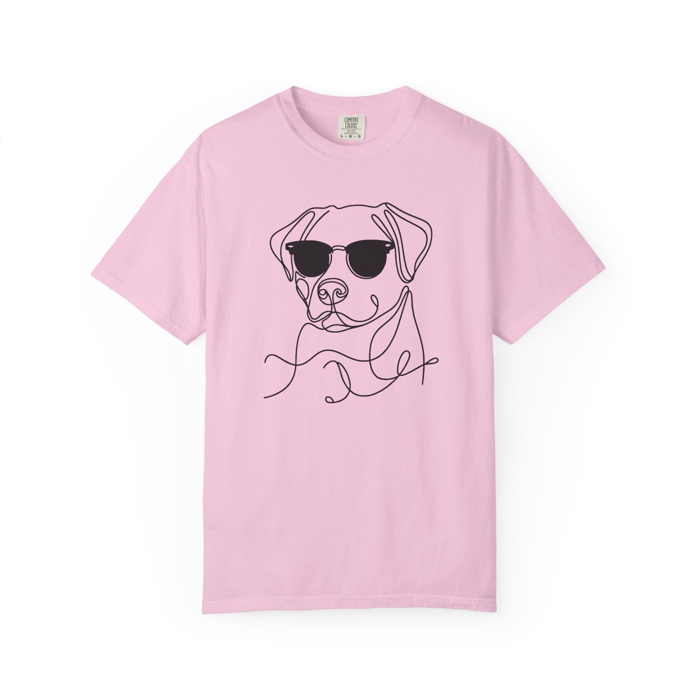 Cool Dog Line Art T-Shirt, Pet Lover Gift, Unisex Tee, Animal Lover Shirt, Casual Wear, Dog Mom Gift, Birthday Present, Dog Themed Apparel