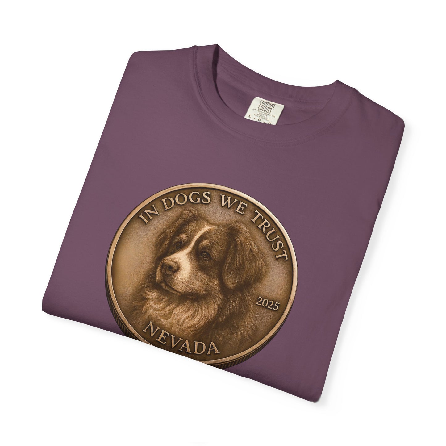 Nevada State Coin T-Shirt Collection - Proud Dog Breed Illustrations