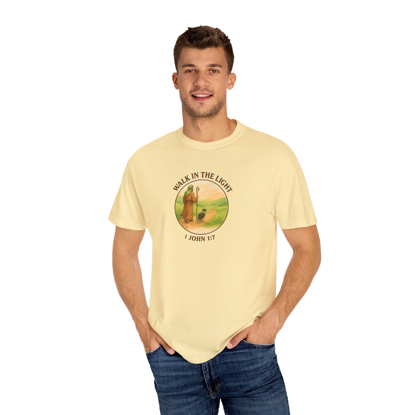 Walk in the light T-Shirt, Casual Fashion Tee, Motivational Gift, Unisex Graphic Tee, Perfect for Gifts and Celebrations