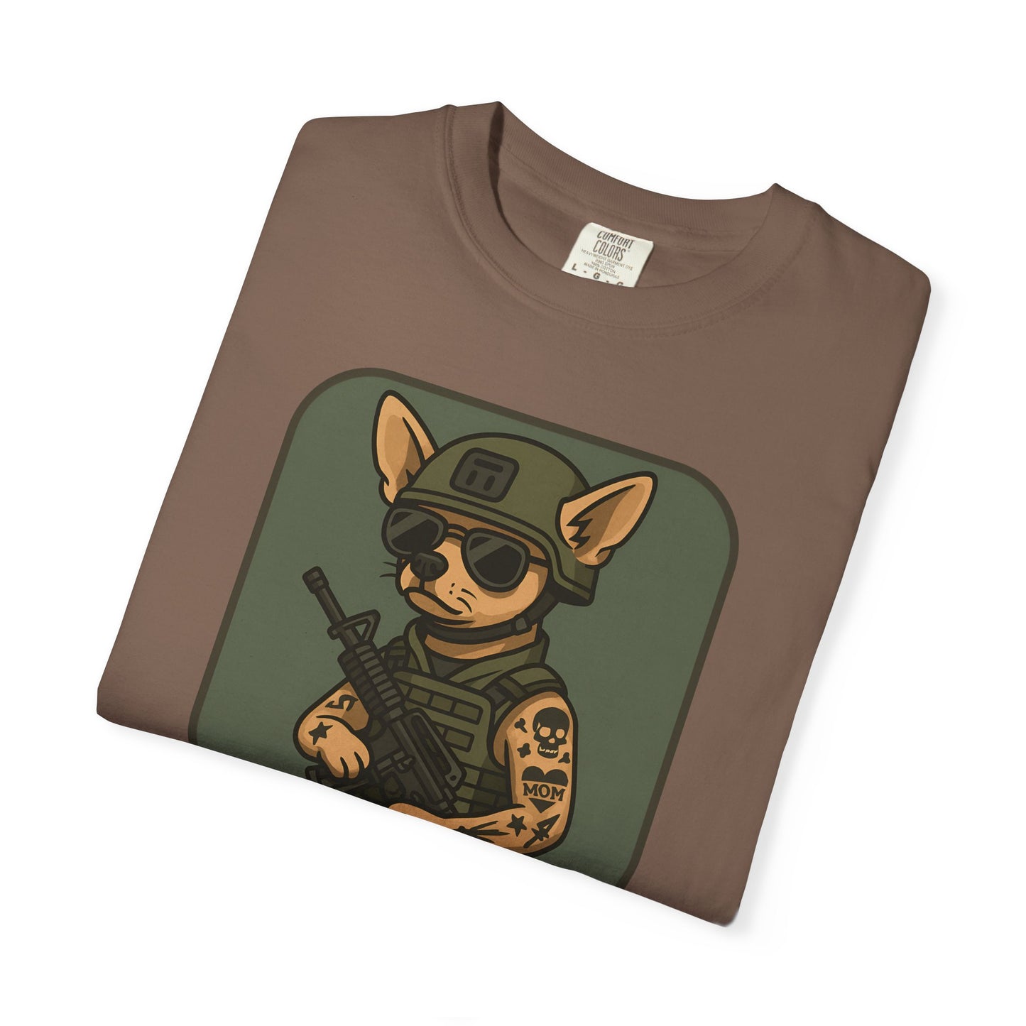 Funny Special Forces Chihuahua Unisex Garment-Dyed T-Shirt