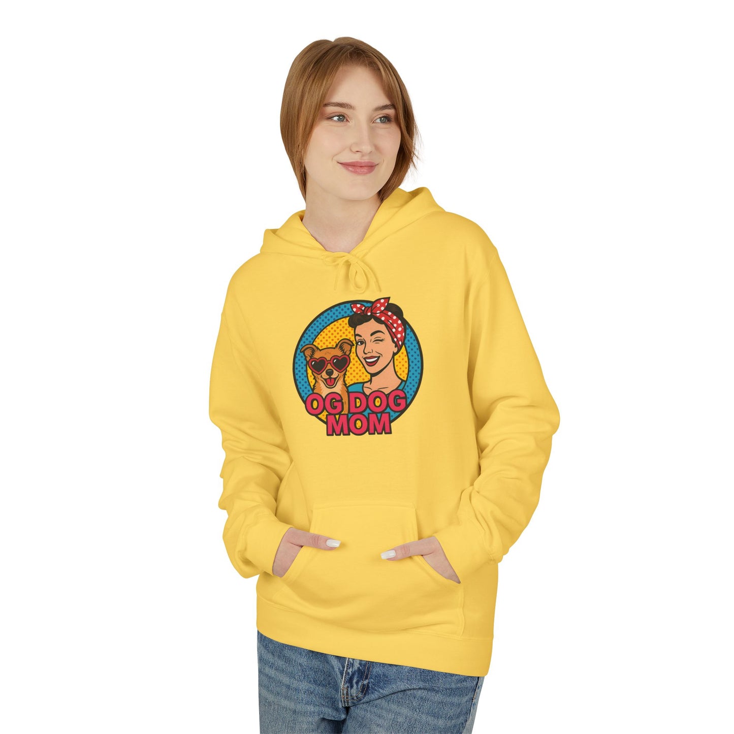 Hoodie for Dog Moms - Unisex Midweight Softstyle Fleece Hoodie