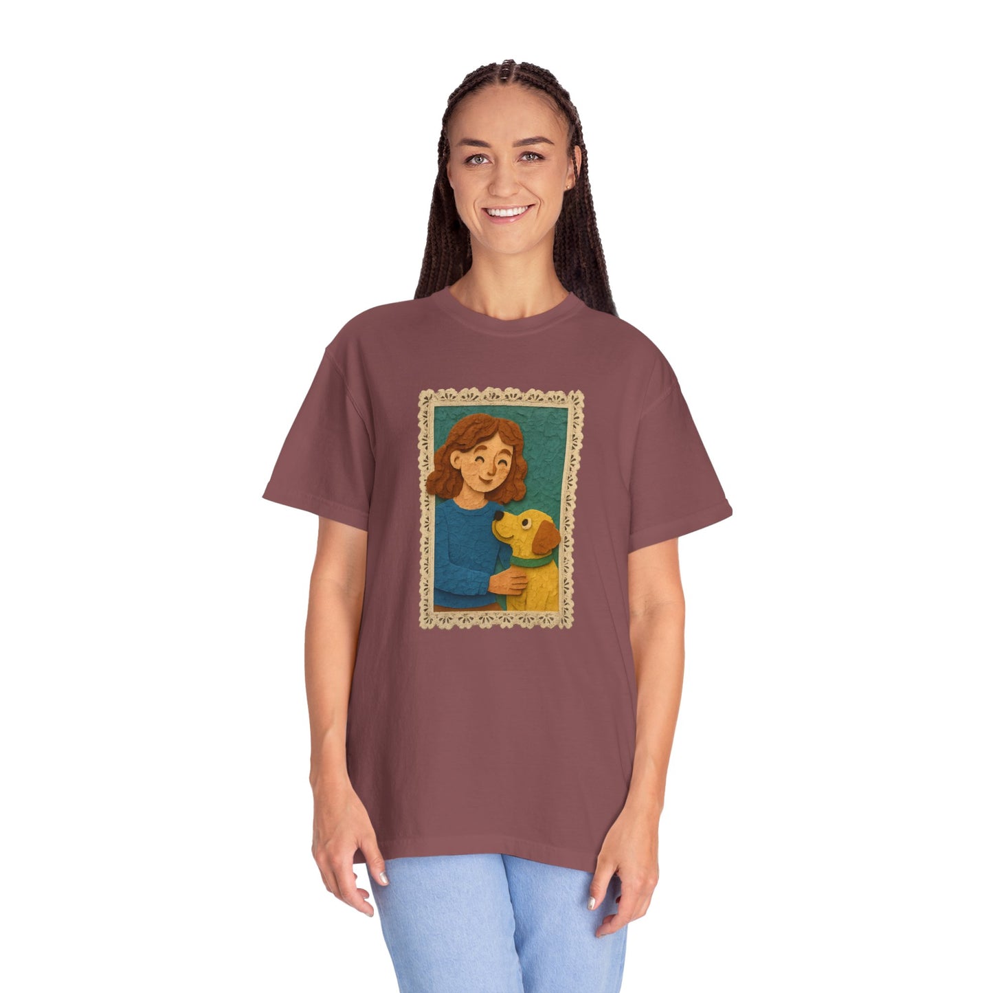 Dog Mom T-shirt - Unisex Garment-Dyed Tee for Pet Lovers