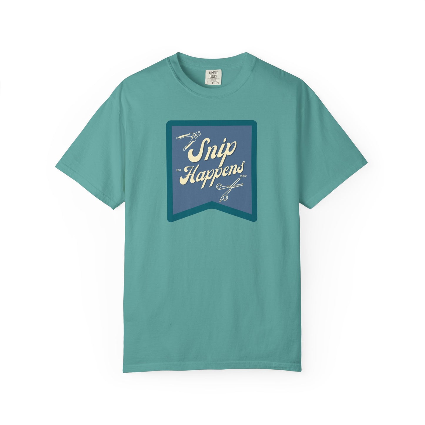 Snip Happens Unisex Garment-Dyed T-Shirt - Fun & Casual Apparel for Stitching Lovers