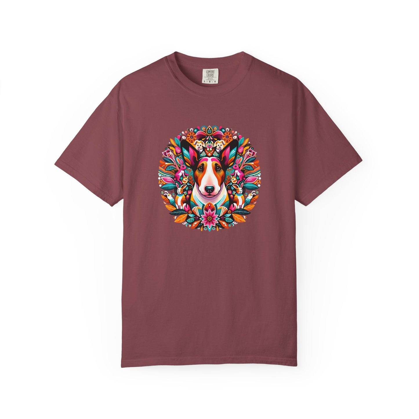Colorful Dog Lover T-Shirt | Unisex Garment-Dyed Tee