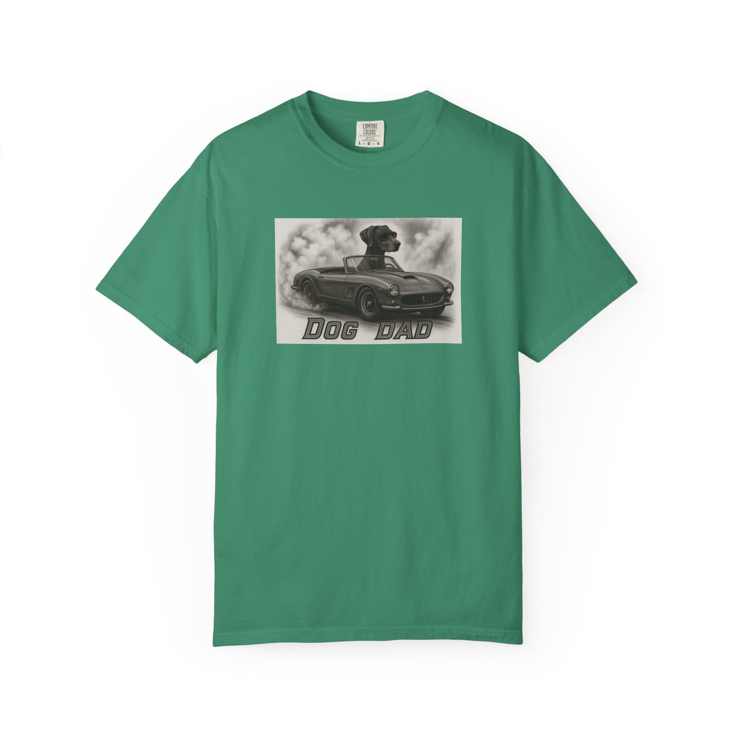 Dog Dad - German Shorthaired Pointer - Cool Dogs in Cool Cars T-Shirt Collection | Funny Dog Lover Apparel for Men
