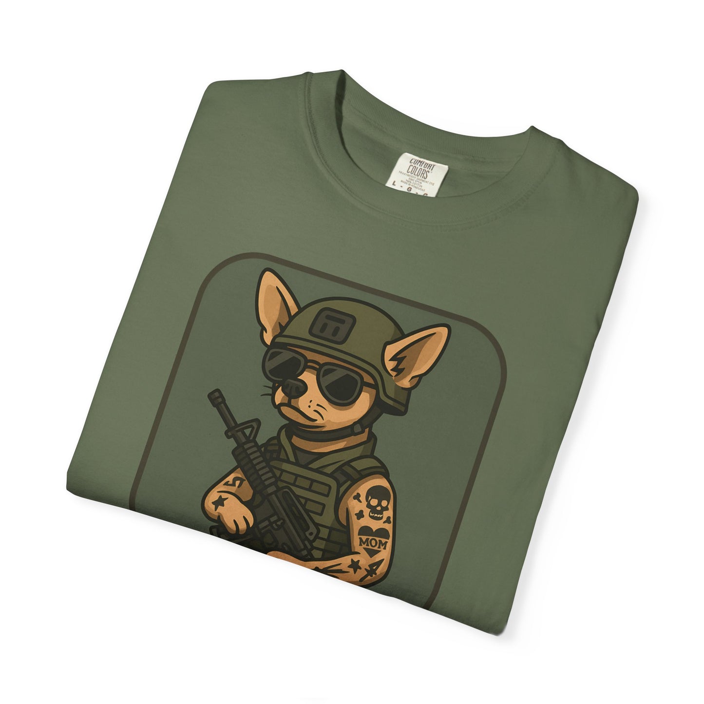 Funny Special Forces Chihuahua Unisex Garment-Dyed T-Shirt
