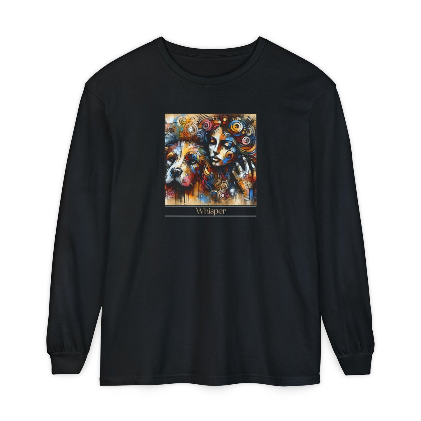 Whisper Long Sleeve T-Shirt - 'Whisper' Design