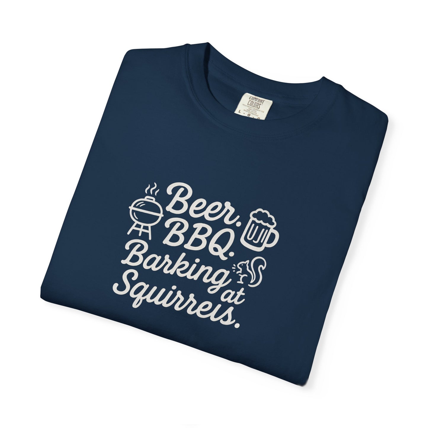 Beer BBQ and Barking Dog Dad T-Shirt