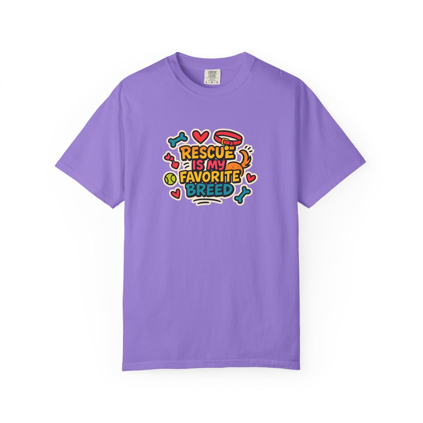 Rescue Is My Favorite Breed T-Shirt, Dog Lover Shirt, Pet Adoption Tee, Animal Rescue Apparel, Gift for Dog Owners