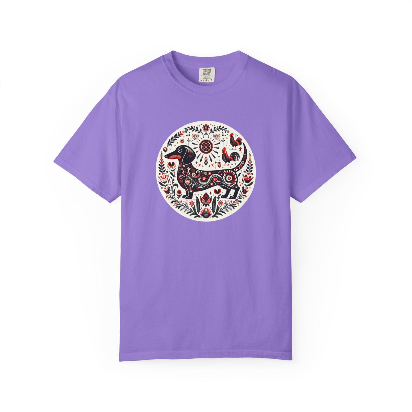 Artistic Animal Print T-Shirt - Unisex Garment-Dyed Tee for Nature Lovers, Festivals, Boho Style, Gift Idea, Everyday Wear
