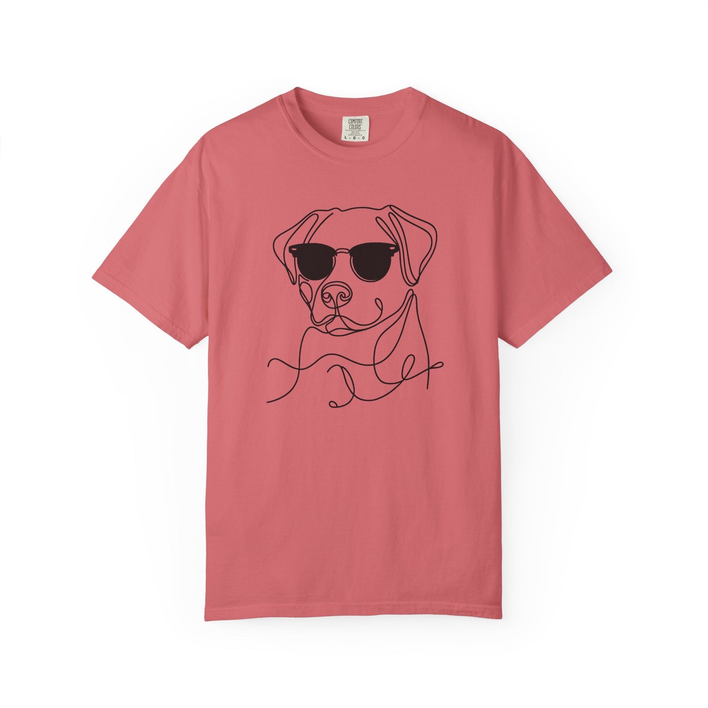 Cool Dog Line Art T-Shirt, Pet Lover Gift, Unisex Tee, Animal Lover Shirt, Casual Wear, Dog Mom Gift, Birthday Present, Dog Themed Apparel