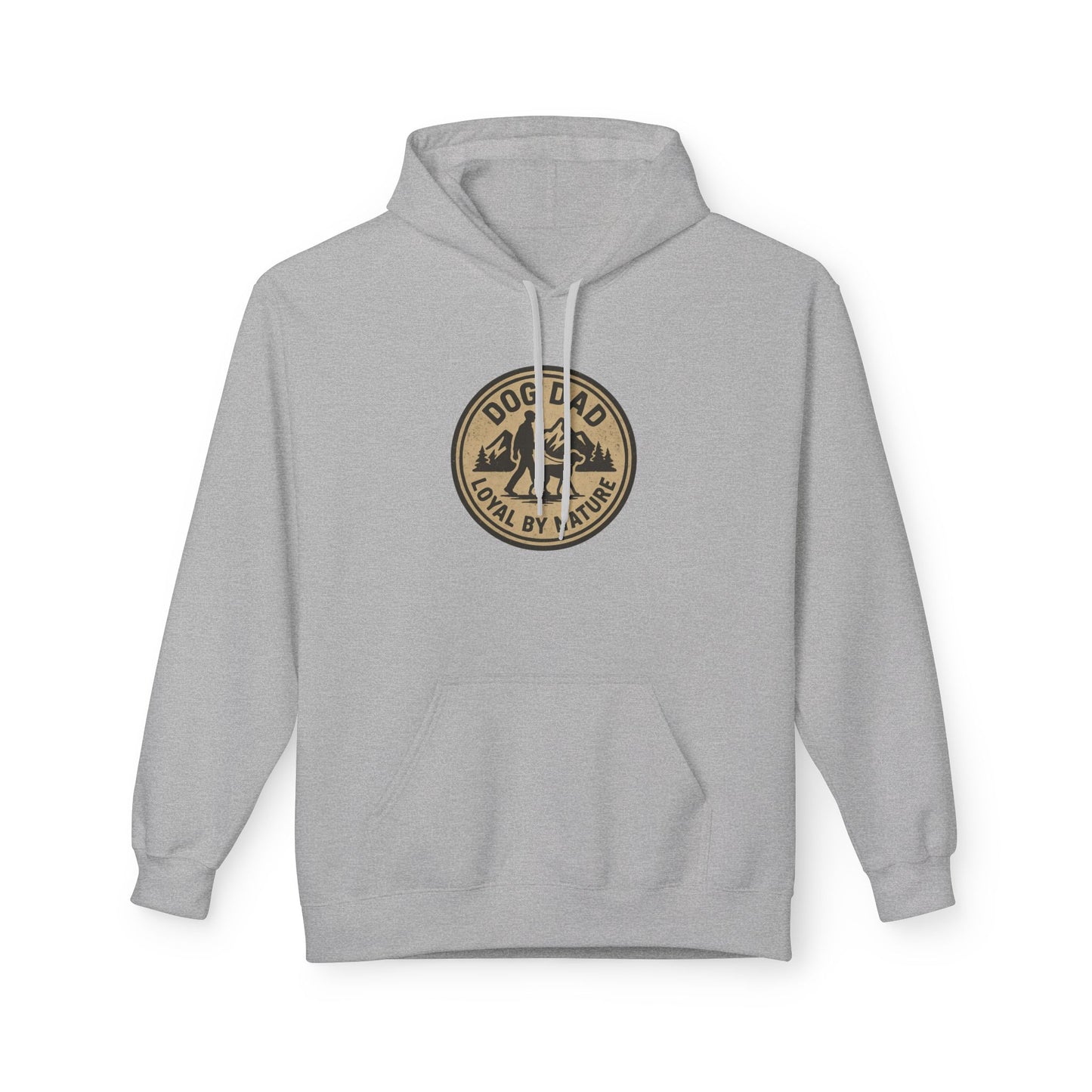 Dog Dad Fleece Hoodie, Unisex Softstyle Hooded Sweatshirt, Perfect Gift for Dog Lovers, Comfortable and Stylish