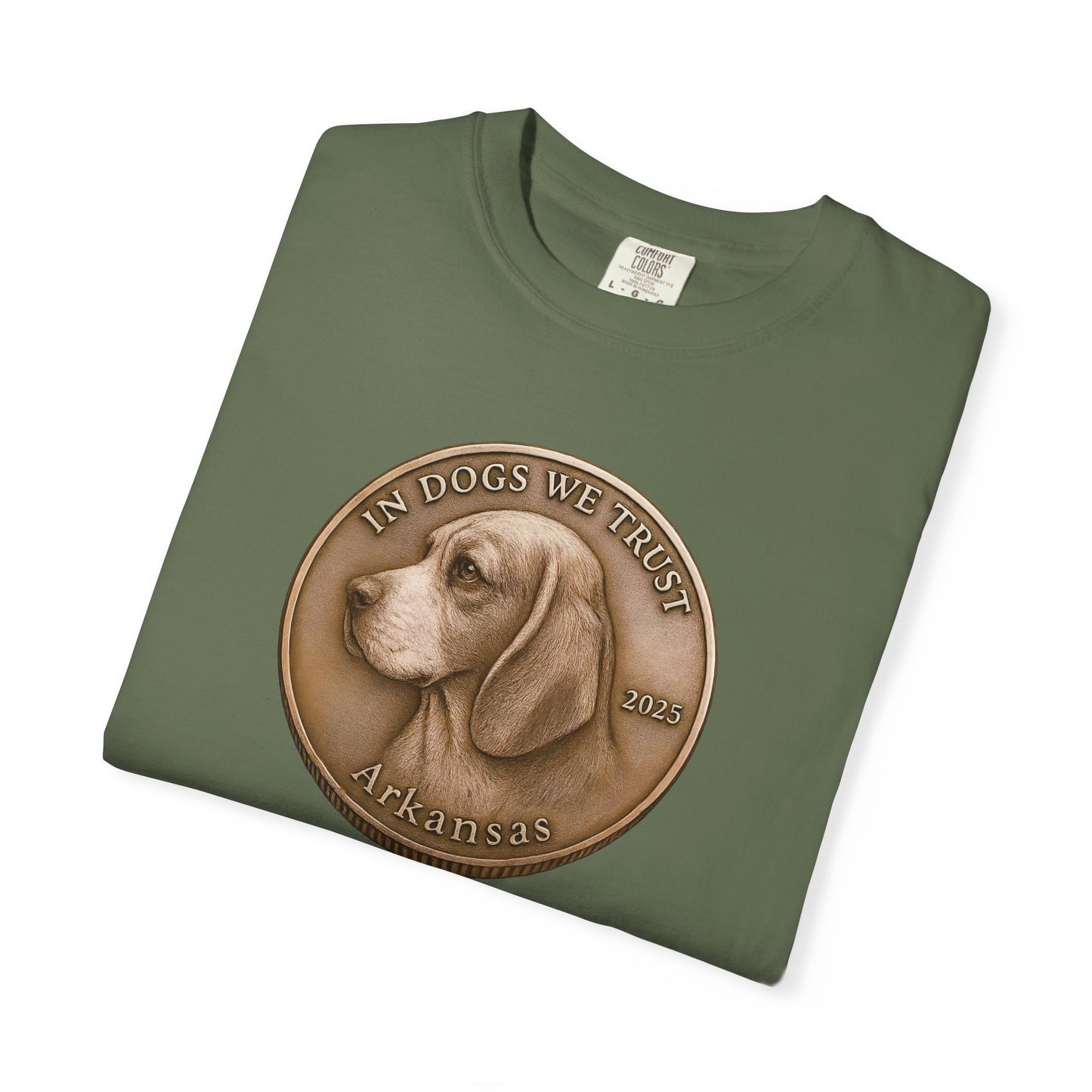 Arkansas State Coin T-Shirt Collection - Proud Dog Breed Illustrations