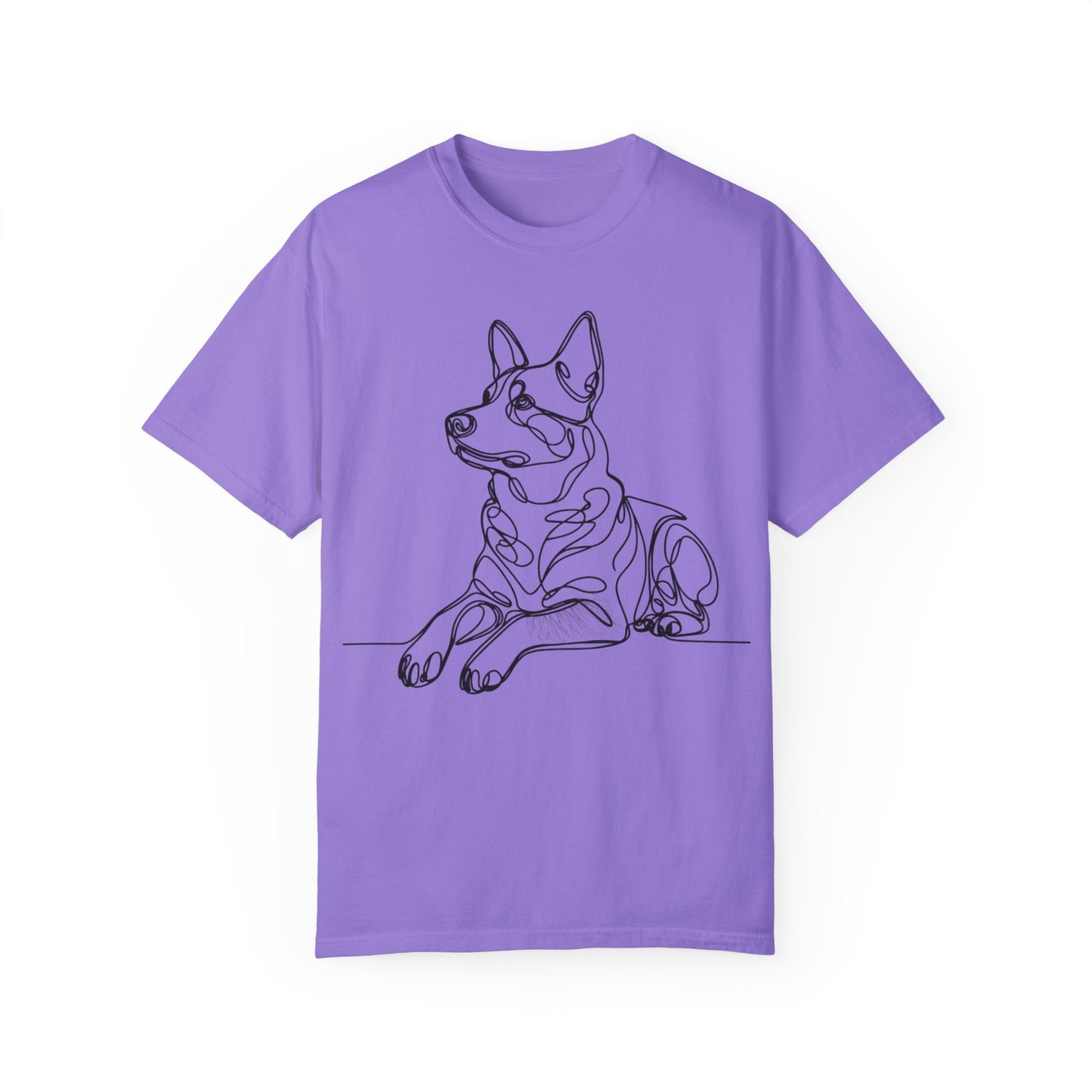 🖤 True Grit – Blue Heeler Line Art Tee - Perfect Gift for Dog Lovers