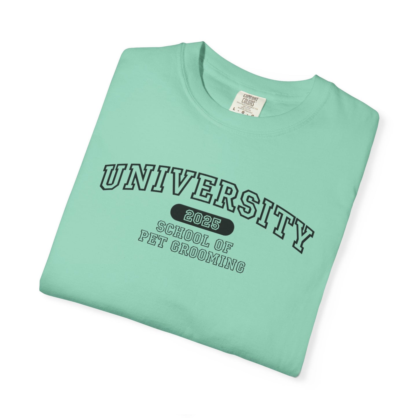 University School of Pet Grooming Unisex Garment-Dyed T-Shirt - University Style