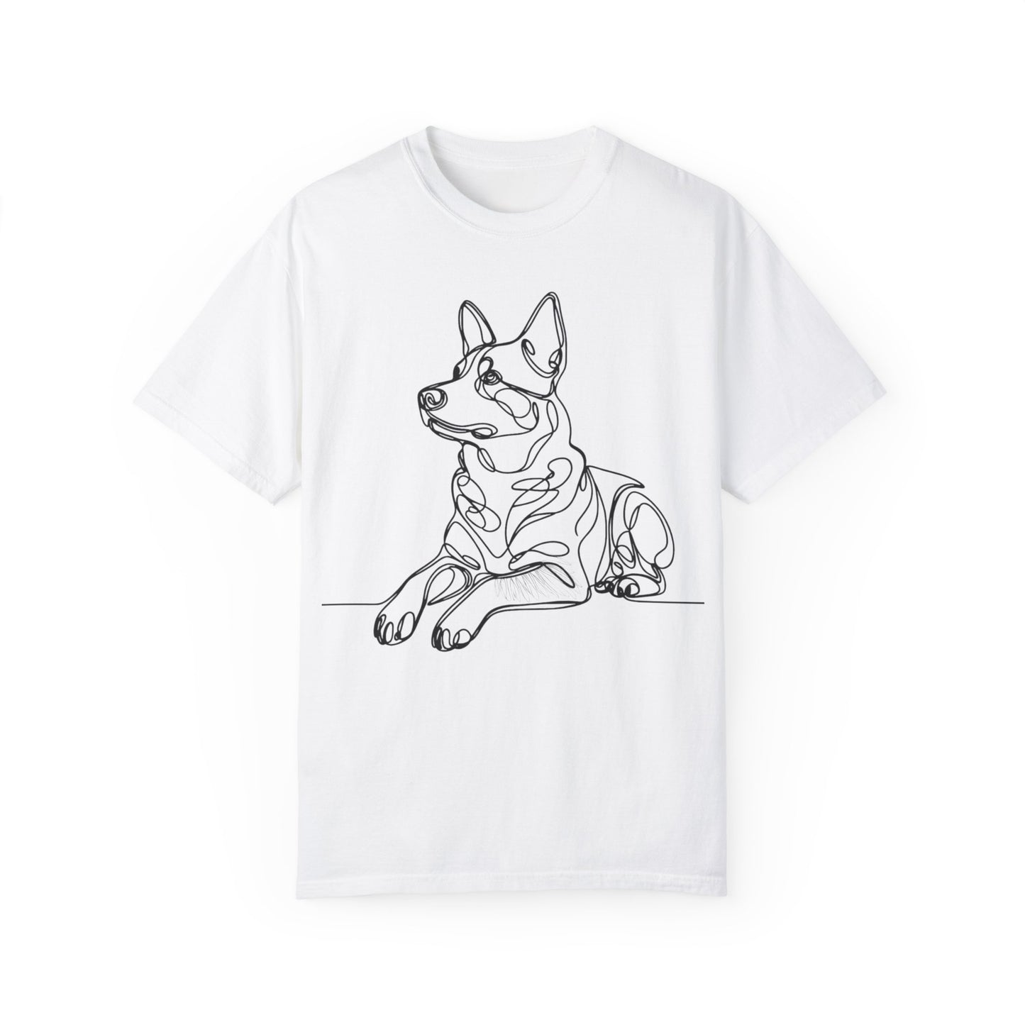 🖤 True Grit – Blue Heeler Line Art Tee - Perfect Gift for Dog Lovers