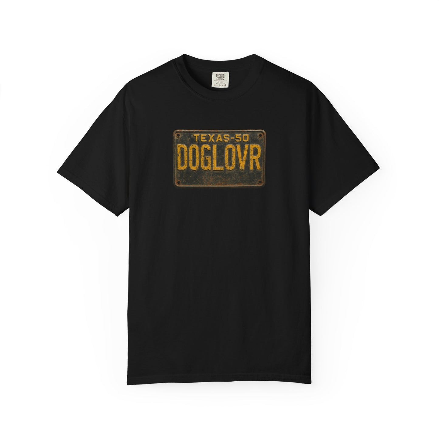 Vintage Texas DOGLOVR State License Plate T-Shirt