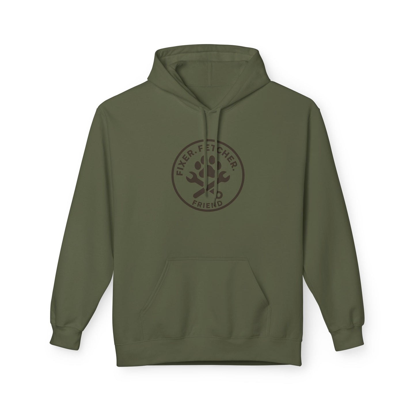 Dog Dad Fleece Hoodie, Unisex Softstyle Hooded Sweatshirt, Perfect Gift for Dog Lovers, Comfortable and Stylish