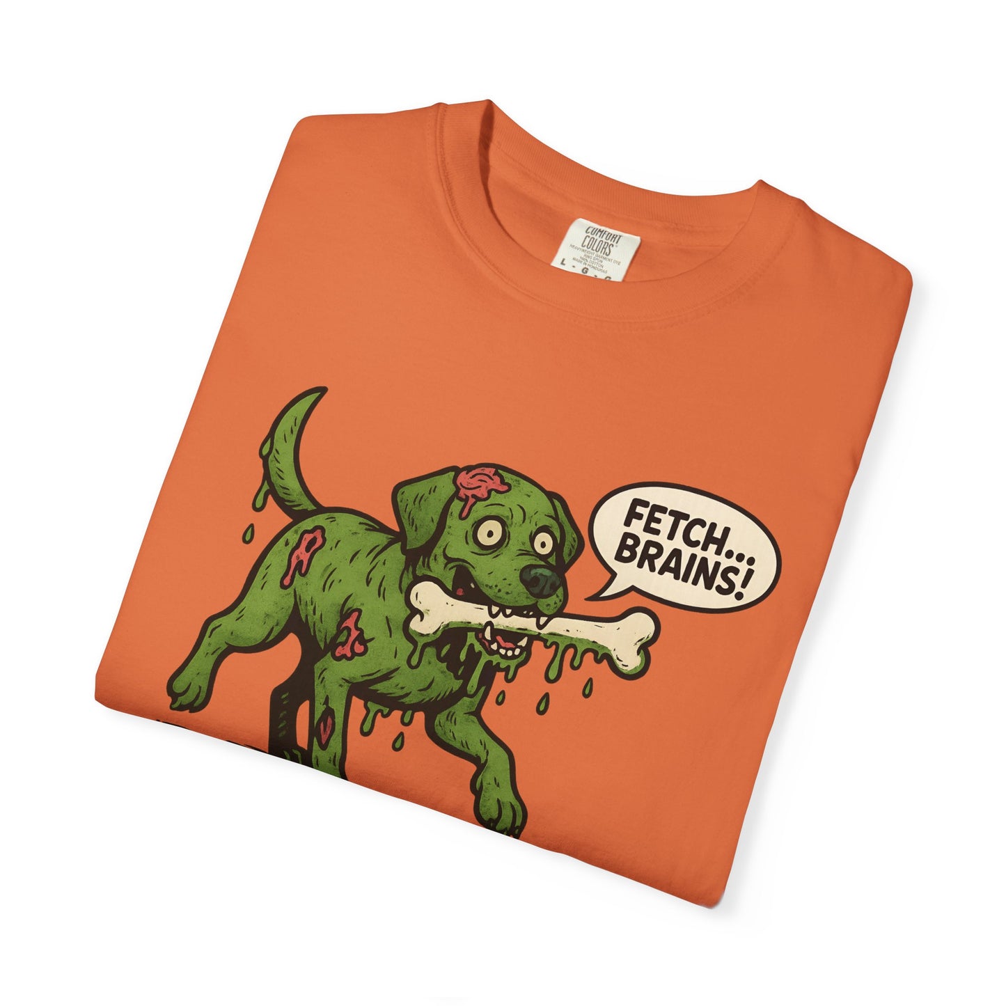 Zombie Dog Fetch T-Shirt, Funny Pet Lover Tee, Graphic Tee for Halloween, Unique Gift, Dog Owner Shirt