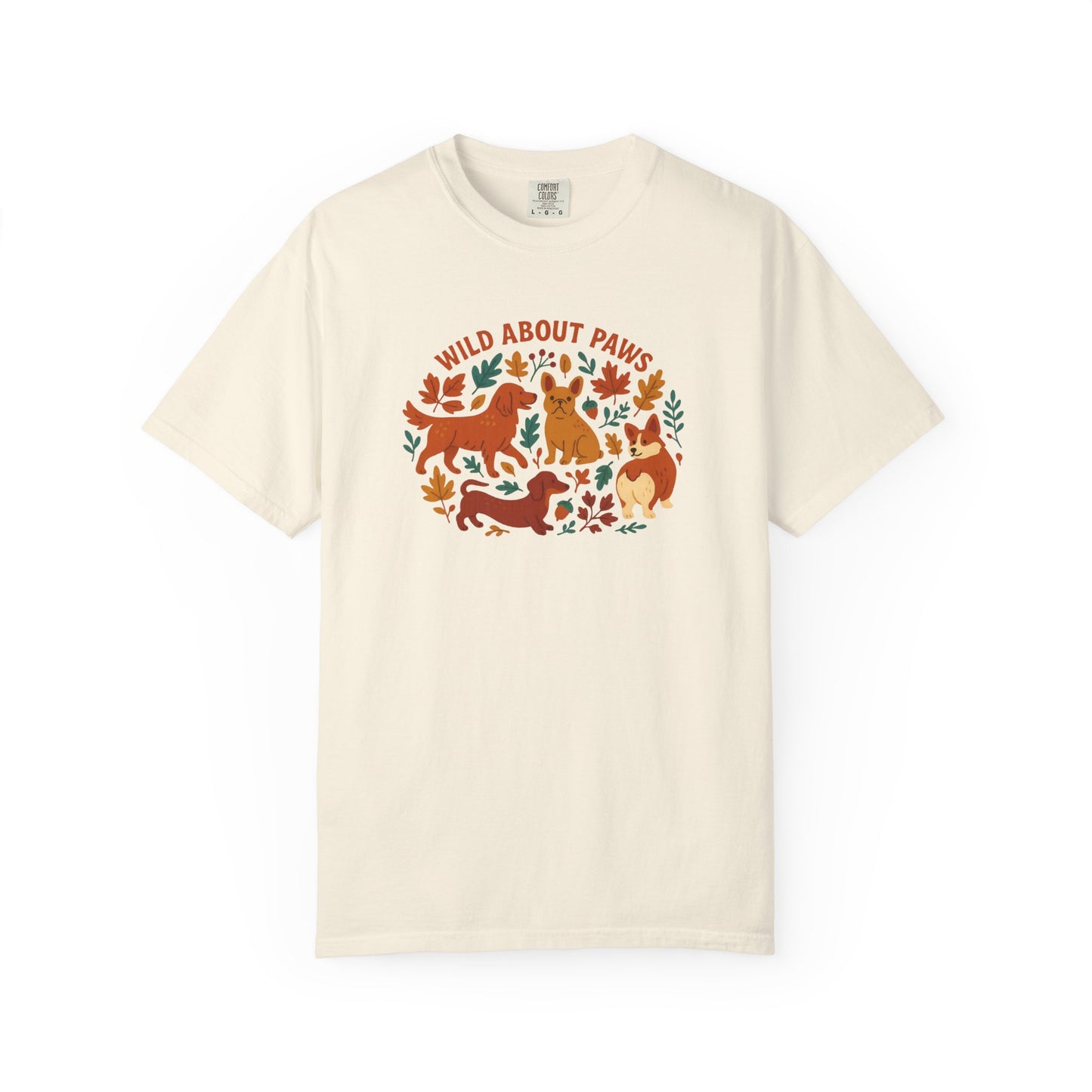 Wild About Paws Unisex T-Shirt | Animal Lovers Gift, Pet Lover Apparel, Nature T-Shirt, Casual Wear, Gift for Dog Lovers
