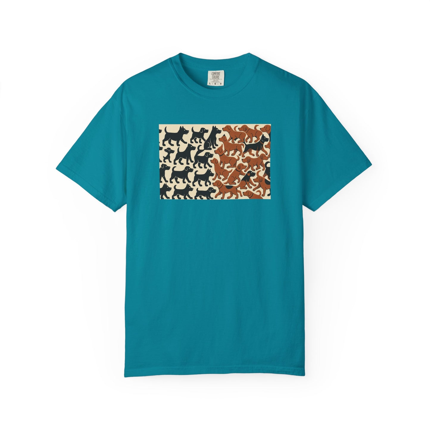 Vintage Dog Print Unisex T-Shirt - Casual Wear for Animal Lovers