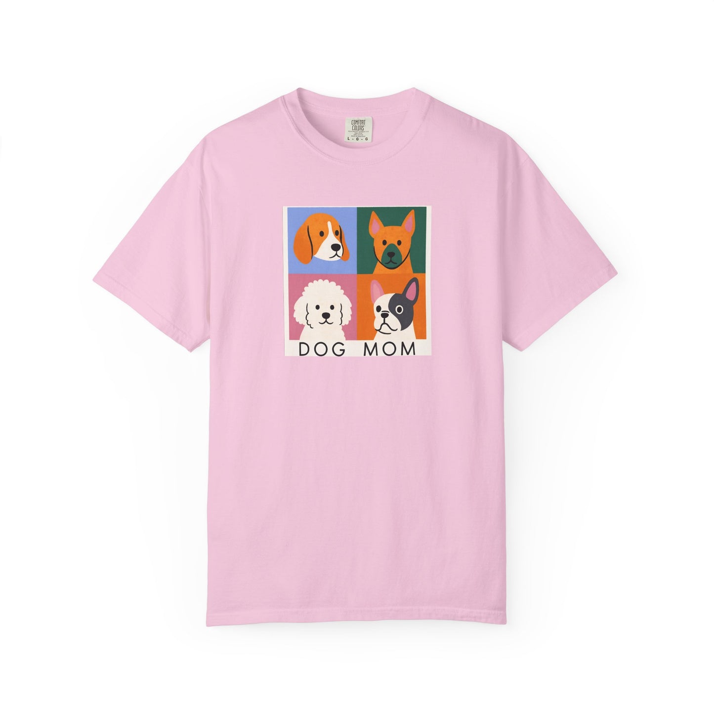 Dog Mom T-shirt - Unisex Garment-Dyed Tee for Dog Lovers