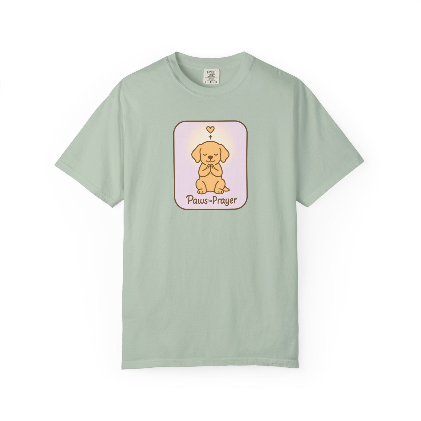Prayerful Paws Unisex T-Shirt, Dog Lover Gift, Cute Pet Tee, Animal Prayer Shirt, Casual Animal Tees, Gift for Dog Owners