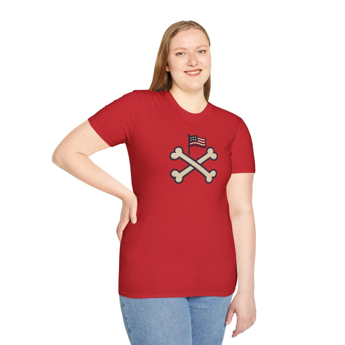 Patriotic Unisex T-Shirt with Flag Design, USA Pride Shirt, Everyday Wear, 4th of July Gift, Casual Style, American Flag Tee