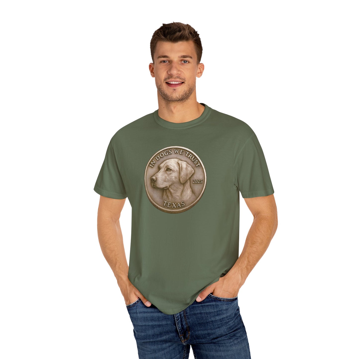 Texas State Coin T-Shirt Collection - Proud Dog Breed Illustrations