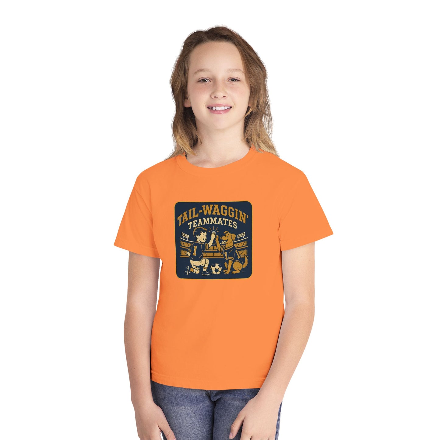 Youth Tee Tail-Waggin' Teammates Midweight