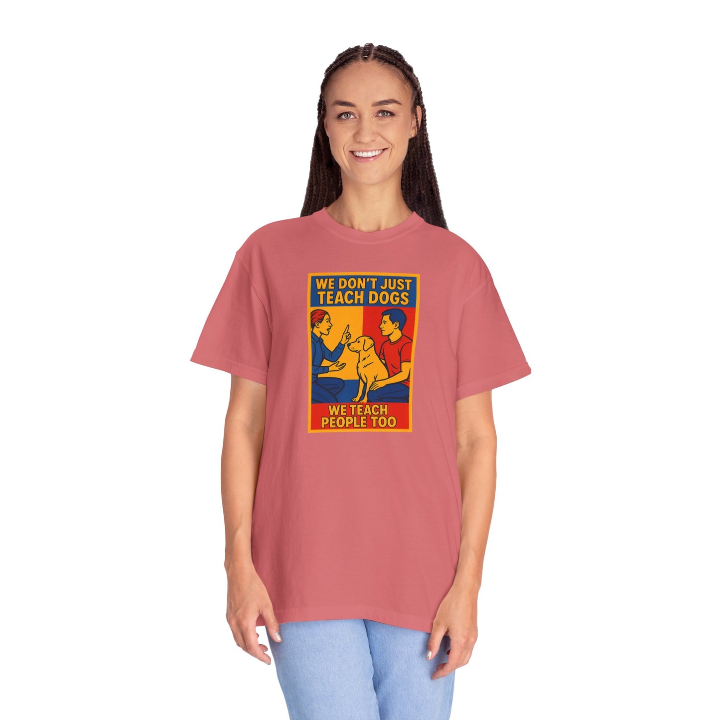 Teach Love Unisex T-shirt | Dog Training Humor Tee, Pet Lover Gift, Casual Wear, Funny Animal Shirt, Teacher Appreciation