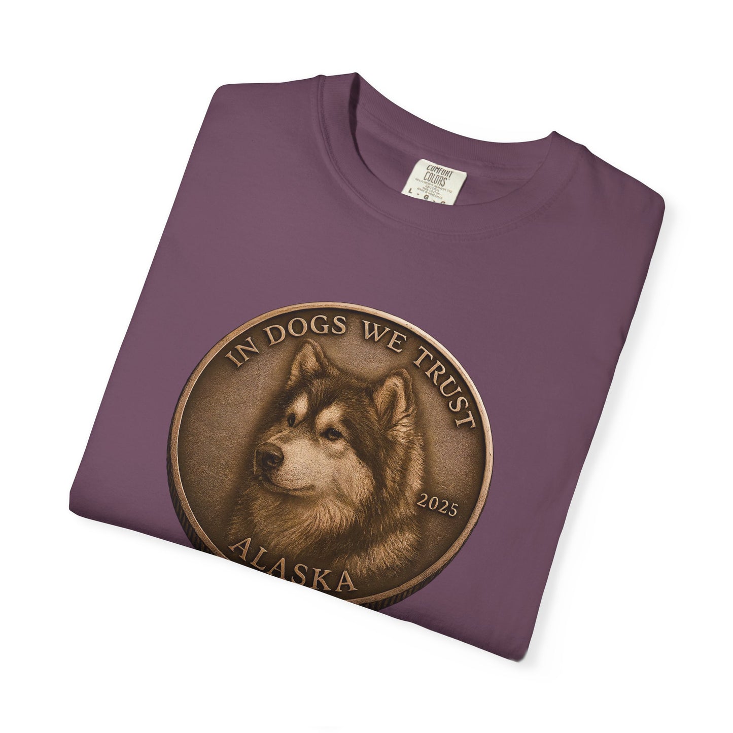 Alaska State Coin T-Shirt Collection - Proud Dog Breed Illustrations