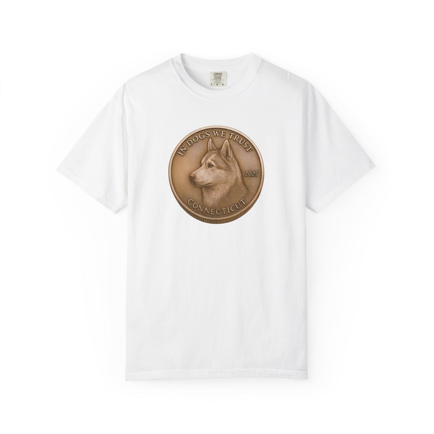 Connecticut State Coin T-Shirt Collection - Proud Dog Breed Illustrations